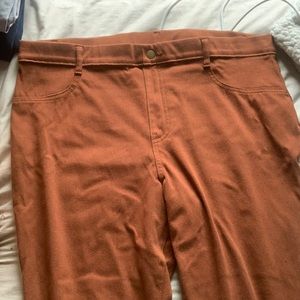 brand new never worn orange-y dress pants skinny fit 2XL